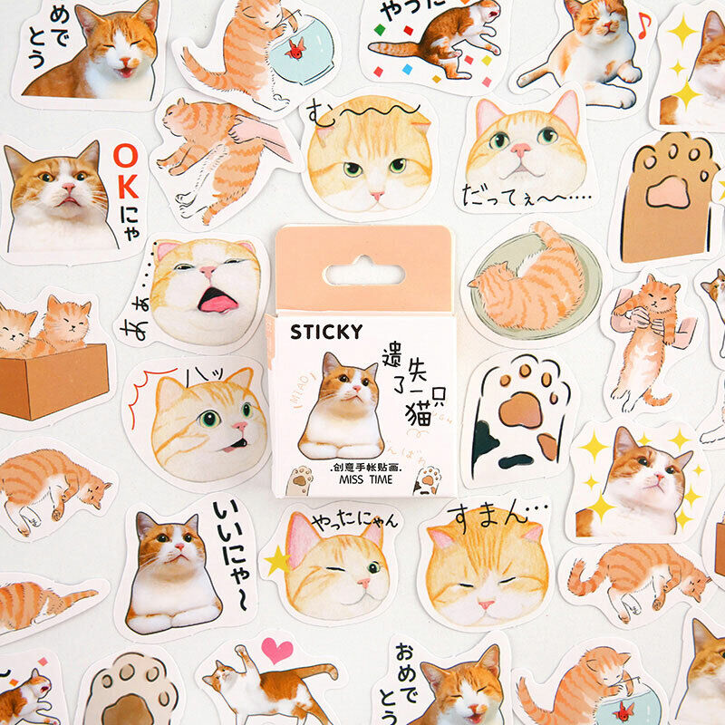 45 Klistremerker Søte Tegneserie Kawaii