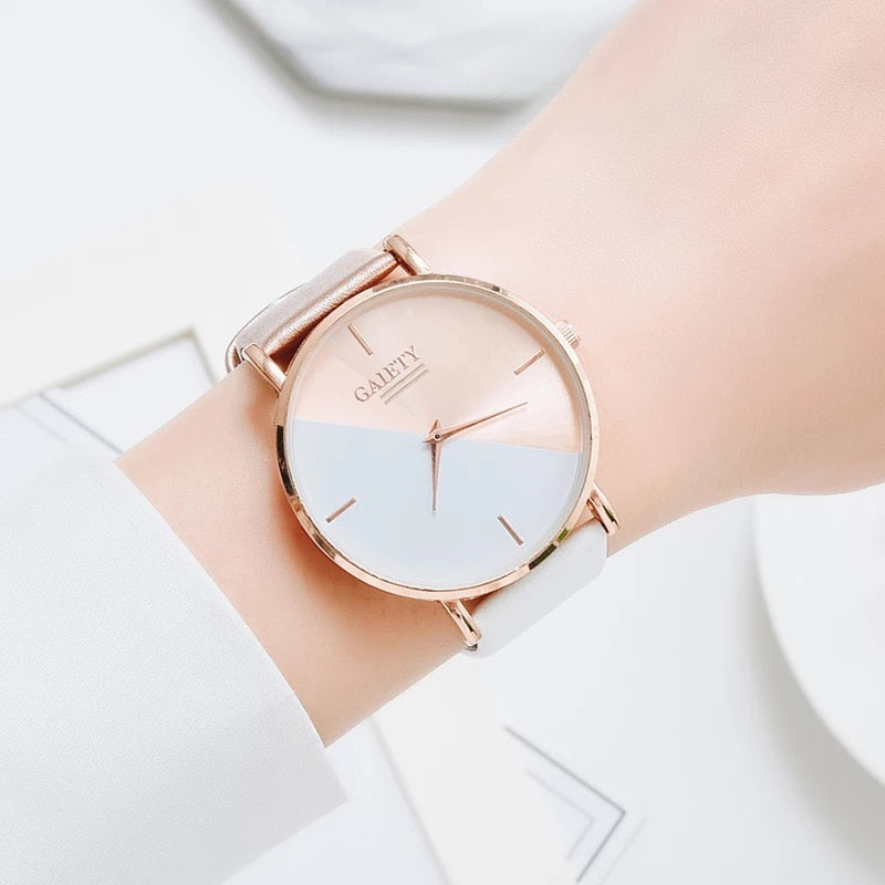 Dameklokke Gaiety - Minimalistisk Quartz Klokke