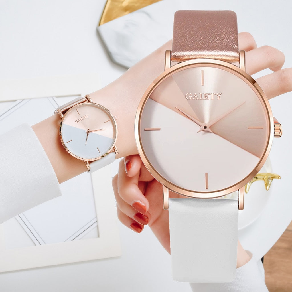 Dameklokke Gaiety - Minimalistisk Quartz Klokke