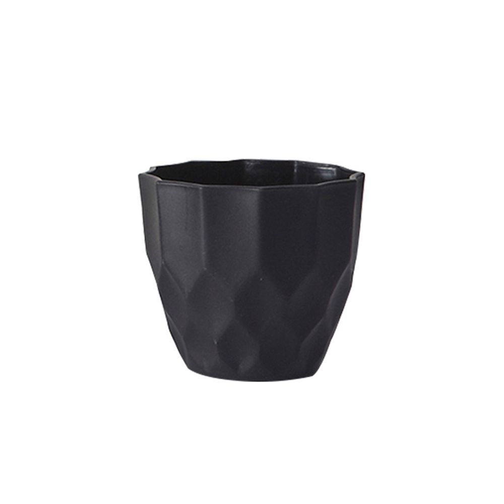 Plante Potte med Geometrisk Mønster i Plast - Imitert Keramikk