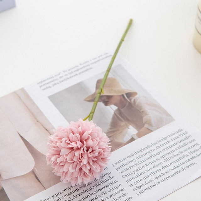 Kunstig Asiatisk Hydrangea Blomst 29cm