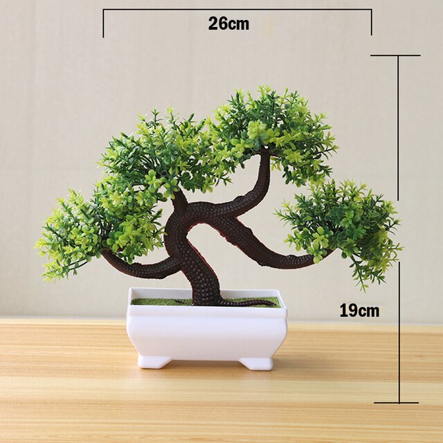 Kunstig-Gronn-Japansk-Fikus-Bonsai