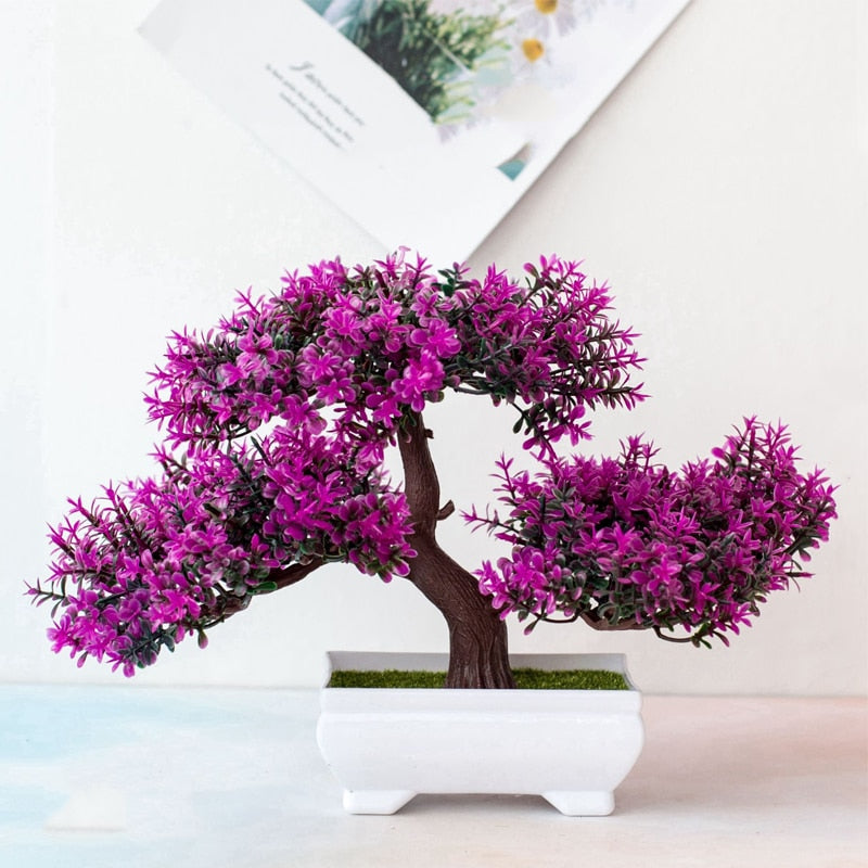 Kunstig-Lilla-Japansk-Fikus-Bonsai