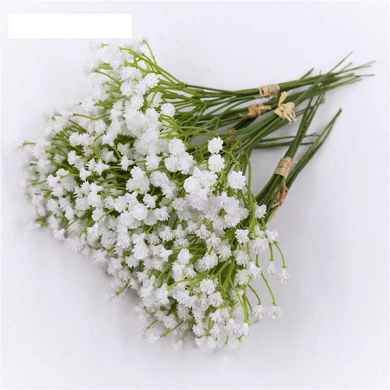 Kunstig Hvit Gypsophila - Baby's Breath Blomster 7 stykker