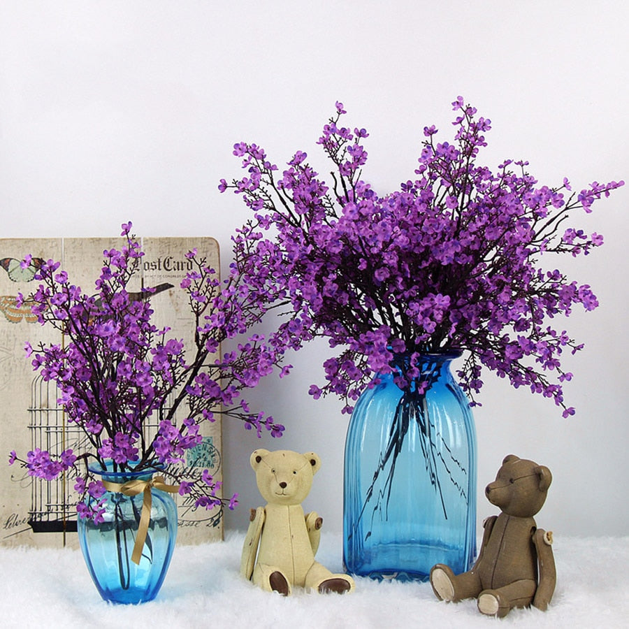 Kunstig Lilla Gypsophila - Baby's Breath Blomster