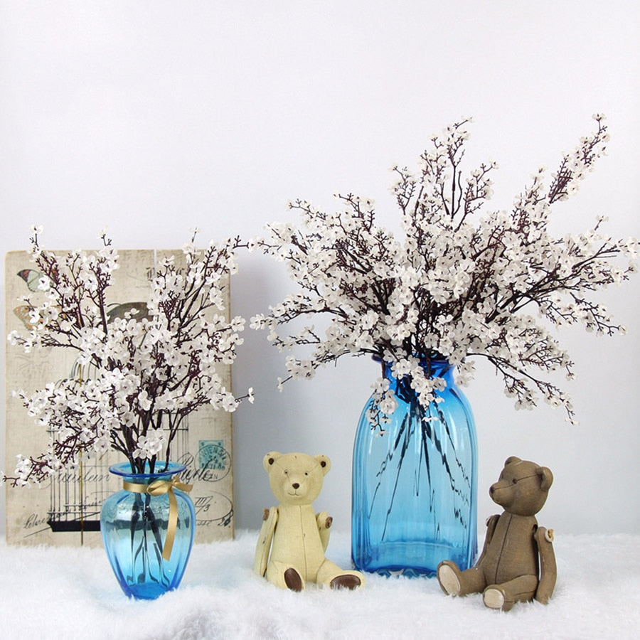 Kunstig Hvit med svart Gypsophila - Baby's Breath Blomster