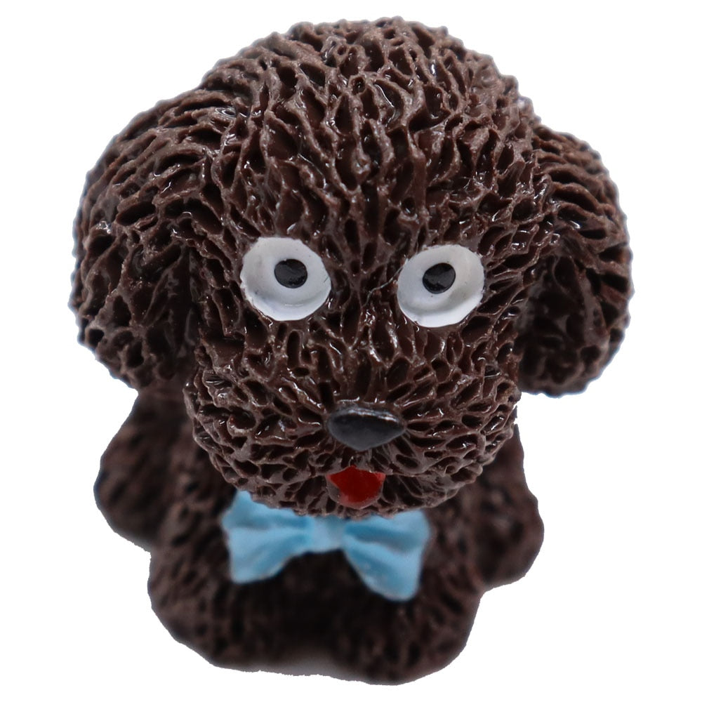 Miniatyr Supersøte Valpe Figurer Pynt
