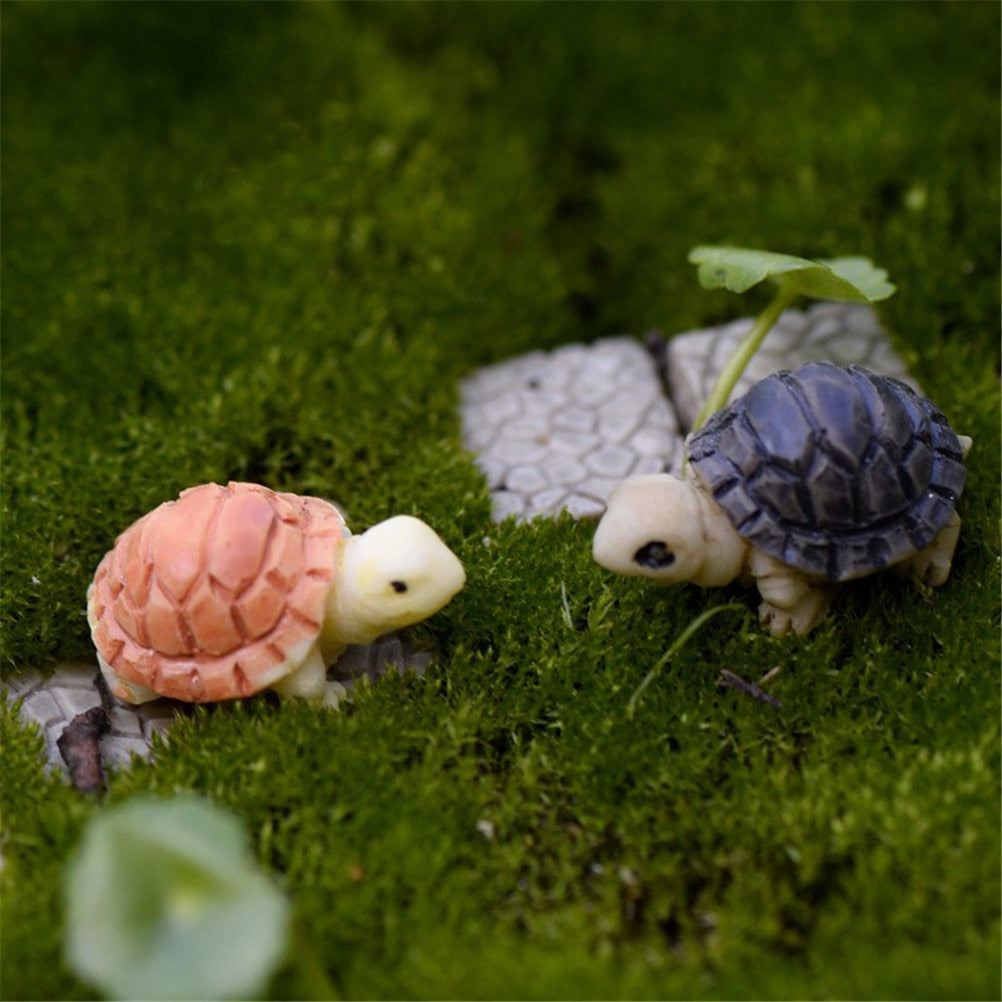 Miniatyr Søte Skilpadde Figurer Pynt