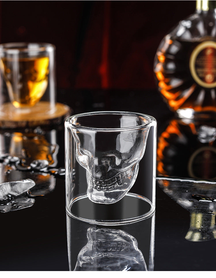 Drikke Glass med Hodeskalle Design