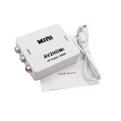 Hvit AV RCA til HDMI Adapter