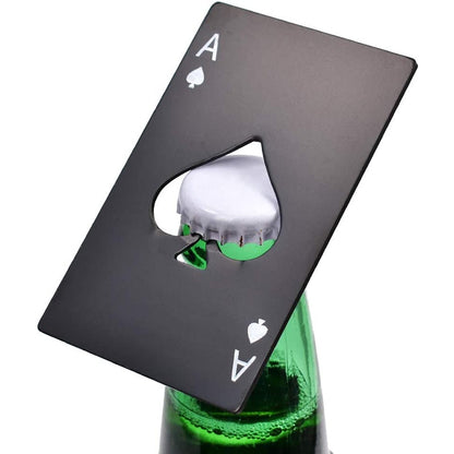 Spar Ess Metallkort Flaskeåpner- Ace of Spades