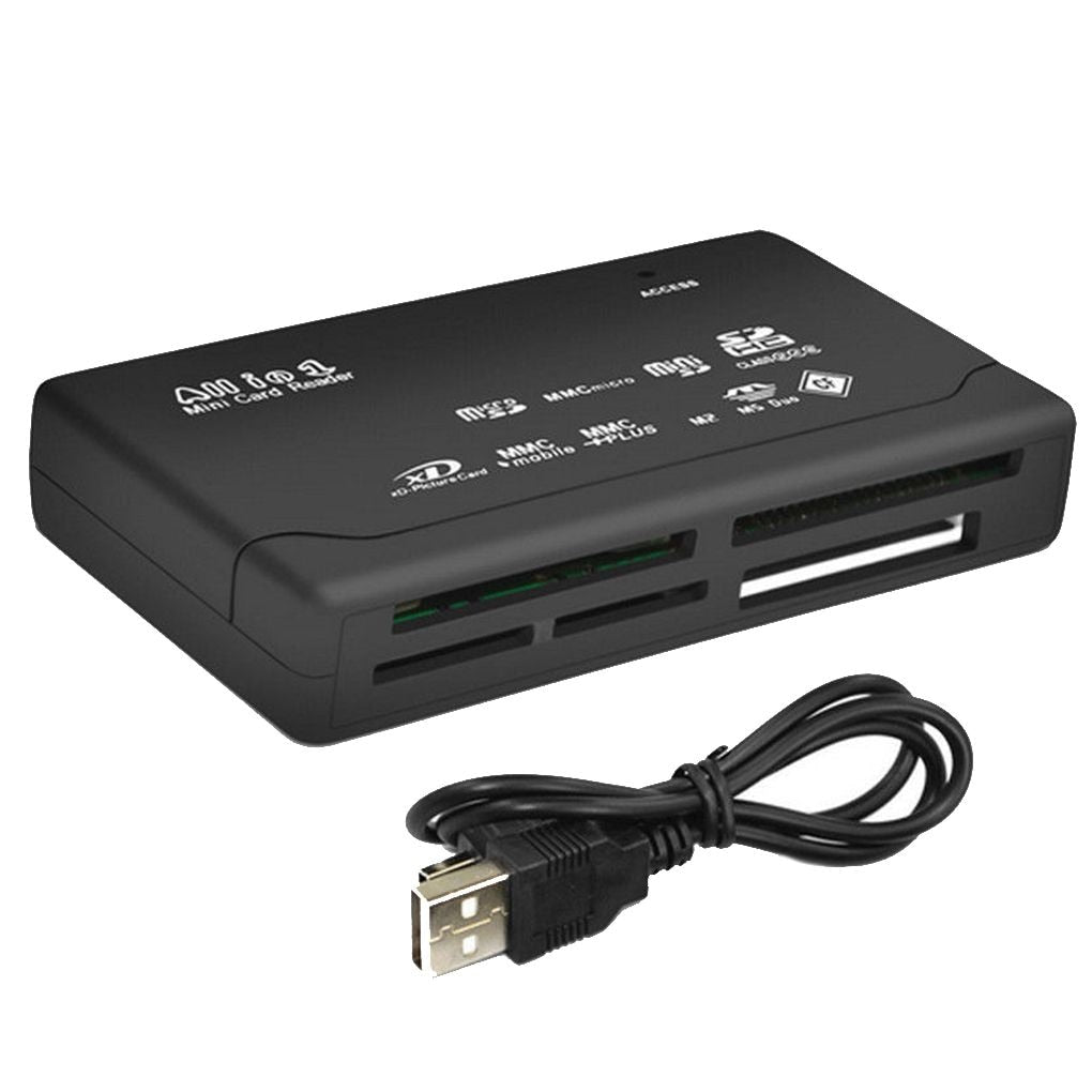 Alt-i-Ett Kortleser Adapter - TransFlash/CompactFlash/SD/xD/MS