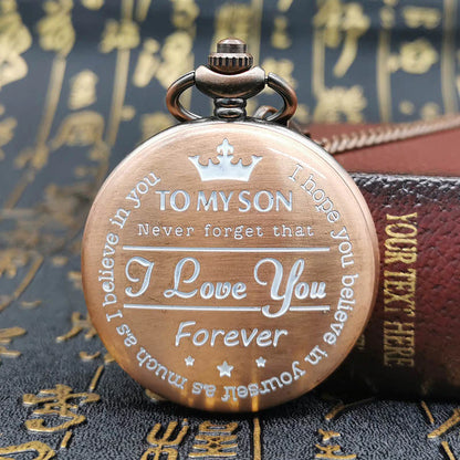 Lommeklokke Quartz Lommeur Vintage - To My Son