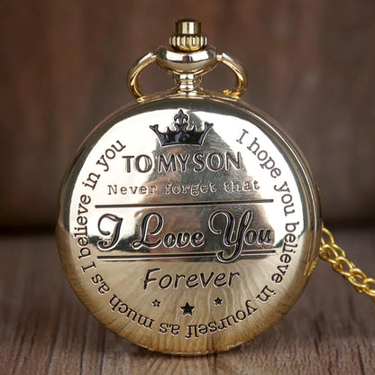 Lommeklokke Quartz Lommeur Vintage - To My Son