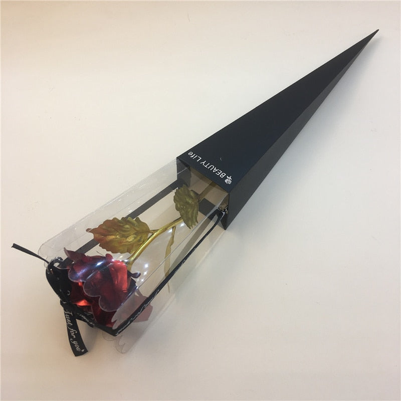 Crystal Red Rose with Black box